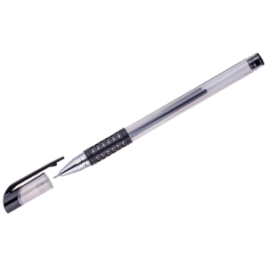 Ручка гелевая OfficeSpace черная, 0,5мм, грип, игольчатый стержень. GP905BK_6597, 221708 ― Кнопкару. Саранск