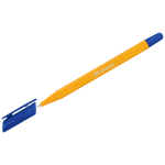 Ручка шариковая OfficeSpace "xTrio" синяя, 0,7мм, трехгр., желтый корпус, на масл. основе, штрихкод.OBGP_21495,268354