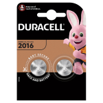 Батарейка Duracell CR2016 3V литиевая, 2BL. 5000394045736, 277383
