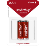 Батарейка SmartBuy AA (LR06) алкалиновая, BC2. SBBA-2A02B, 226839
