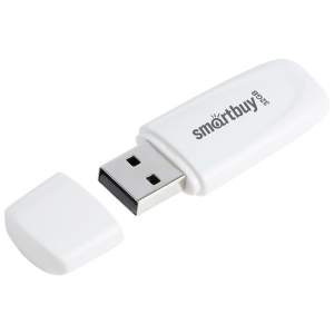 Память Smart Buy "Scout"  32GB, USB 2.0 Flash Drive, белый. SB032GB2SCW, 350459 ― Кнопкару. Саранск