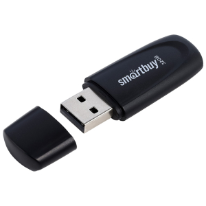 Память Smart Buy "Scout"  32GB, USB 2.0 Flash Drive, черный. SB032GB2SCK, 350456 ― Кнопкару. Саранск