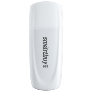 Флеш-диск 8 GB SMARTBUY Scout USB 2.0, белый, SB008GB2SCW. 513761 ― Кнопкару. Саранск