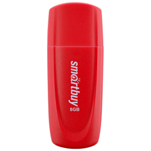 Память Smart Buy "Scout"  8GB, USB 2.0 Flash Drive, красный. SB008GB2SCR, 350450, 513760 ― Кнопкару. Саранск