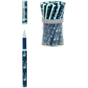 Ручка шариковая Greenwich Line "Blue flowers" синяя, 0,7мм, игольчатый стержень, грип, софт-тач. GL_24821/Pbl_32681, 309324 ― Кнопкару. Саранск