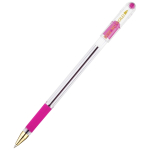 Ручка шариковая MunHwa "MC Gold" розовая, 0,5мм, грип, штрих-код. BMC-10, 235081