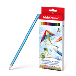 Пластиковые цветные карандаши шестигранные ErichKrause 24 цвета.53359