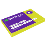 Самоклеящийся блок Berlingo "Ultra Sticky", 50*75мм, 80л., зеленый неон. LSn_39411, 287183