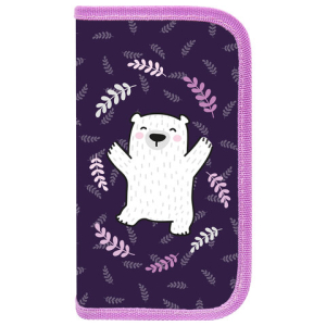 Пенал ПИФАГОР, 2 отделения, ламинированный картон, 19х11 см, "Happy bear", 272246 ― Кнопкару. Саранск