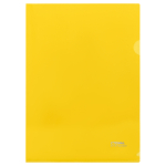 Папка-уголок СТАММ А4, 180мкм, пластик, непрозрачная, желтая. ММ-30931, 356778