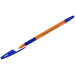 Ручка шариковая синяя 0,7мм Erich Krause "R-301 Orange", грип. Арт. 39531