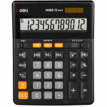 Калькулятор настольный полноразмерный, 12 разрядов, двойное питание, Deli 888. Арт.EM888
