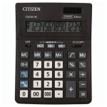 Калькулятор настольный CITIZEN BUSINESS LINE CDB1401BK (205x155 мм), 14 разрядов, двойное питание. 250435