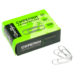 Скрепки 28мм, Globus, 100шт., оцинкованные, карт. упаковка. С28-100 Ц,217279