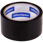 Клейкая лента упаковочная OfficeSpace, 48мм*40м, 45мкм, черная. КЛ_18878,256533