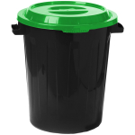 Бак для мусора уличный Idea, с крышкой, 60л, ярко-зеленый. Арт. М 2393