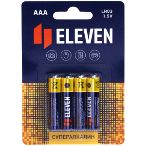 Батарейка Eleven SUPER AAA (LR03) алкалиновая, BC4.301754 ― Кнопкару. Саранск
