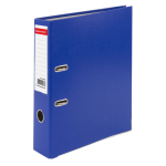 Папка-регистратор, покрытие пластик, 75 мм, ПРОЧНАЯ, с уголком, BRAUBERG, синяя. 226596