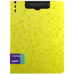 Папка-планшет с зажимом Berlingo "Neon" А4, пластик (полифом), 1800мкм, желтый неон. PPf_93301,346380