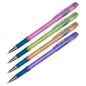 Ручка шариковая Berlingo "I-10 Color" синяя, 0,4мм, корпус ассорти. CBp_40015,285412 ― Кнопкару. Саранск