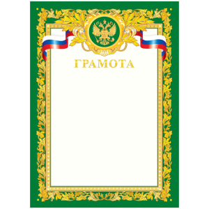 Грамота А4, ArtSpace, мелованный картон, зеленая.335310 ― Кнопкару. Саранск