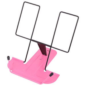 Подставка для книг и учебников BRAUBERG LINE, металлическая, розовая, европодвес, 238215 ― Кнопкару. Саранск