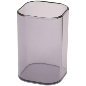 Подставка-стакан СТАММ "Визит", пластиковая, квадратная, тонированная серая.СН35,129662 ― Кнопкару. Саранск