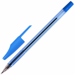 Ручка шариковая BEIFA (Бэйфа) 927, корпус тонированный синий, узел 0,7 мм, линия письма 0,5 мм. AA927-BL,141660 ― Кнопкару. Саранск