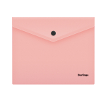 Папка-конверт на кнопке Berlingo "Instinct" А5+, 180мкм, фламинго. OBk_05513,300419