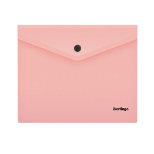 Папка-конверт на кнопке Berlingo "Instinct" А5+, 180мкм, фламинго. OBk_05513,300419 ― Кнопкару. Саранск