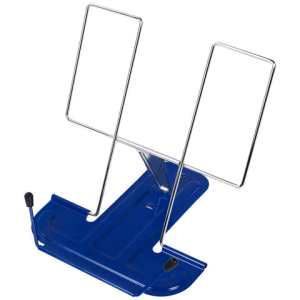 Подставка для книг и учебников BRAUBERG LINE, металлическая, синяя, европодвес, 237966 ― Кнопкару. Саранск