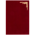Папка адресная бархат бордовый, "Виньетка", формат А4, STAFF. 124294