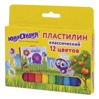 Пластилин классический ЮНЛАНДИЯ "ЮНЛАНДИК-ЖИВОПИСЕЦ", 12 цветов, 240 г, ВЫСШЕЕ КАЧЕСТВО, 105029 ― Кнопкару. Саранск