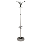 Вешалка напольная Титан "Класс (Ц)-ТМЗ", металл, цвет серый, 5 крючков, подставка для зонтов. Арт.153470