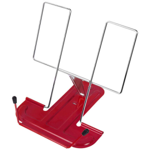 Подставка для книг и учебников BRAUBERG LINE, металлическая, красная, европодвес, 237965 ― Кнопкару. Саранск