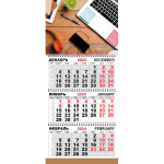 Календарь настенный 3-х блочный Трио Стандарт,2024,295х710,Офис:важное К704. 1772319