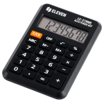 Калькулятор карманный Eleven LC-210NR, 8 разрядов, питание от батарейки, 64*98*12мм, черный.339229