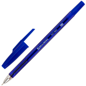 Ручка шариковая BRAUBERG 927 PRO "WRITING 3.0", СИНЯЯ, пишущий узел 0,5 мм, линия письма 0,25 мм, 144337 ― Кнопкару. Саранск