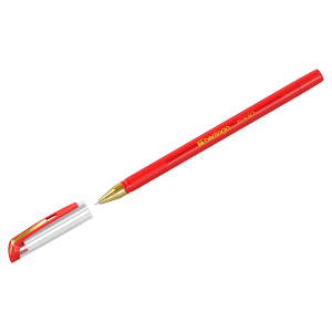 Ручка шариковая Berlingo "xGold" красная, 0,7мм, игольчатый стержень, грип. CBp_07502, 255132 ― Кнопкару. Саранск