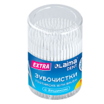 Зубочистки зубные, ёршики с щеточкой 500 шт., стакан, LAIMA DENT, 609401