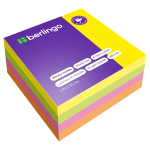 Самоклеящийся блок Berlingo "Ultra Sticky", 50*50мм, 240л., 4 неоновых цвета. LSn_40102, 270290