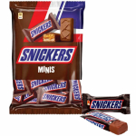 Батончики шоколадные мини SNICKERS "Minis", 180 г, 2264. 620279