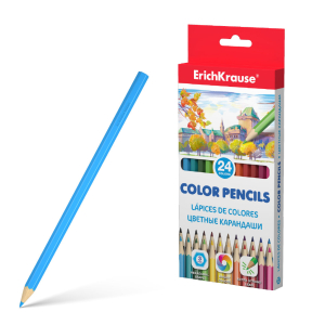 Цветные карандаши шестигранные ErichKrause  24 цвета.49884 ― Кнопкару. Саранск