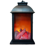 Декоративный светодиодный светильник-фонарь Artstyle, TL-957B, "Фонарь" (с эффектом пламени камина), черный. 310139