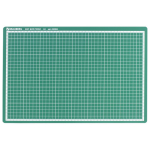 Коврик (мат) для резки BRAUBERG 3-слойный, А3 (450х300 мм), двусторонний, толщина 3 мм, зеленый, 236904