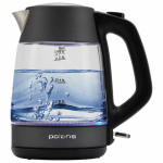 Чайник POLARIS PWK 1760CGL, 1,7 л, 1850-2150 Вт, закрытый нагревательный элемент, стекло, графитовый, 37418. 456759