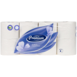 Бумага туалетная OfficeClean "Premium", 3-слойная, 8шт., 28,5м/рул., тиснение, белая. 325791
