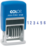 Нумератор мини автомат Colop, 3,8мм, 6 разрядов, пластик, карт. уп. S 126/BL,344129