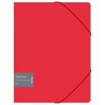 Папка на резинке Berlingo "Soft Touch" А4, 600мкм, красная. FB4_A4982,338194