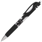 Ручка гелевая автоматическая с грипом BRAUBERG "Black Jack", ЧЕРНАЯ, трехгранная, узел 0,7 мм, линия письма 0,5 мм. 141552